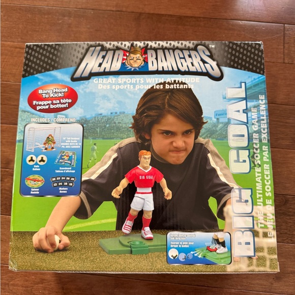 Head Bangers Big Kick Big Goal Soccer Figure Toy 3+ New - Picture 5 of 8